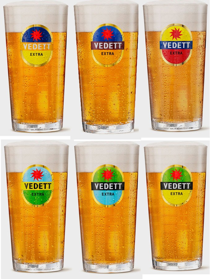 Vedett Bierglazen Extra 25 cl - 6 Stuks Vedett Bierglazen Extra 25 cl - 6 Stuks